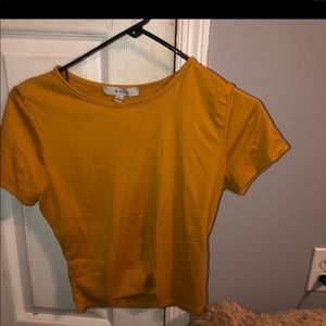 Yellow fit shirt